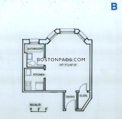 Northeastern/symphony Apartment for rent Studio 1 Bath Boston - $2,400